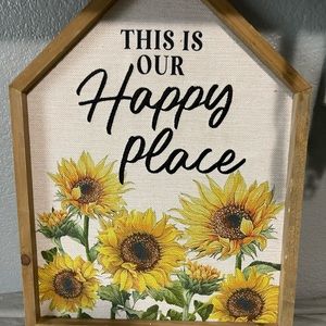 This is our Happy Place wall decor